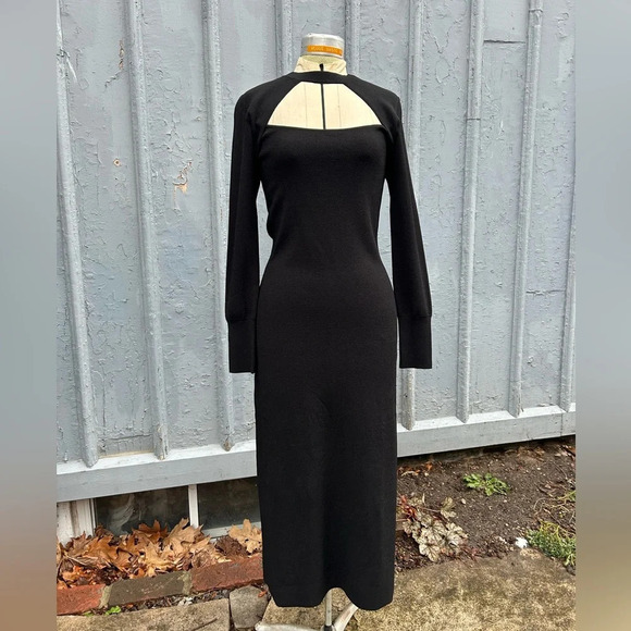 FRAME Cut-Out Midi Sweater Dress, size  Large - Picture 4 of 11
